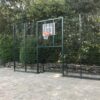 Voetbaldoel met basketbal VBC160 13 Onze VBC160 voetbaldoel - basketbal combinatie. Doelen 2 x 2 meter, groen gecoat,, met aan beide kanten 5 meter wand.